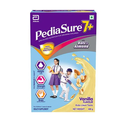 PediaSure Health Drink Oats And Almond Vanilla Delight Flavour 7 Plus Year